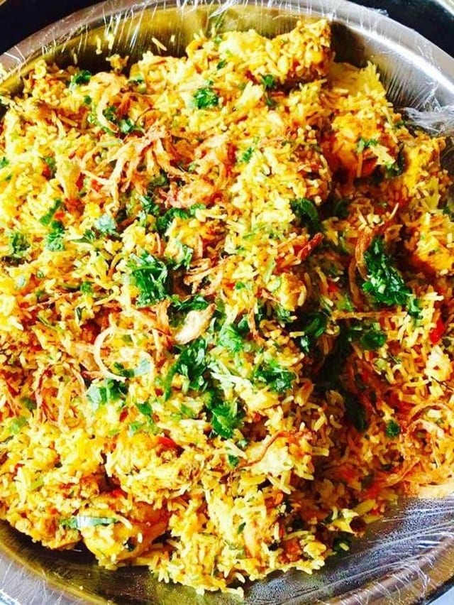 Tandoori Chicken Biryani.